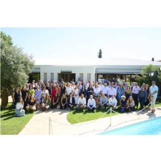 A group of people posing for a photo