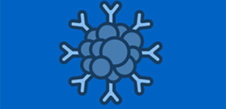 a blue collection of circles and extensions