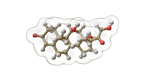 a black cloud with white and red balls